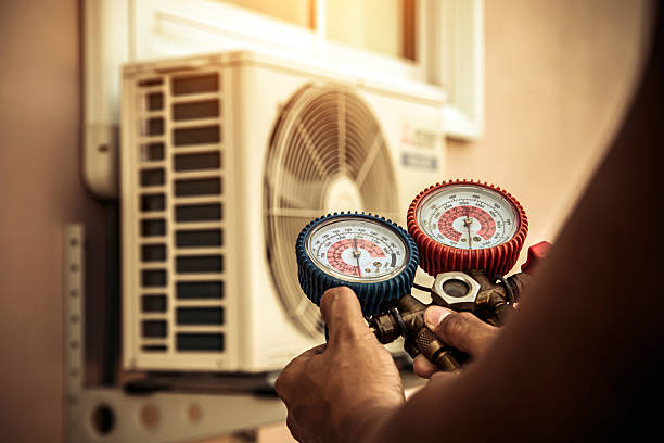 Professional Ductwork Repair technician working in Bogota, NJ